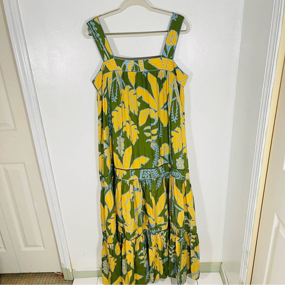FARM Rio Green and Yellow Tropical-Print Maxi Dress - Picture 2 of 11
